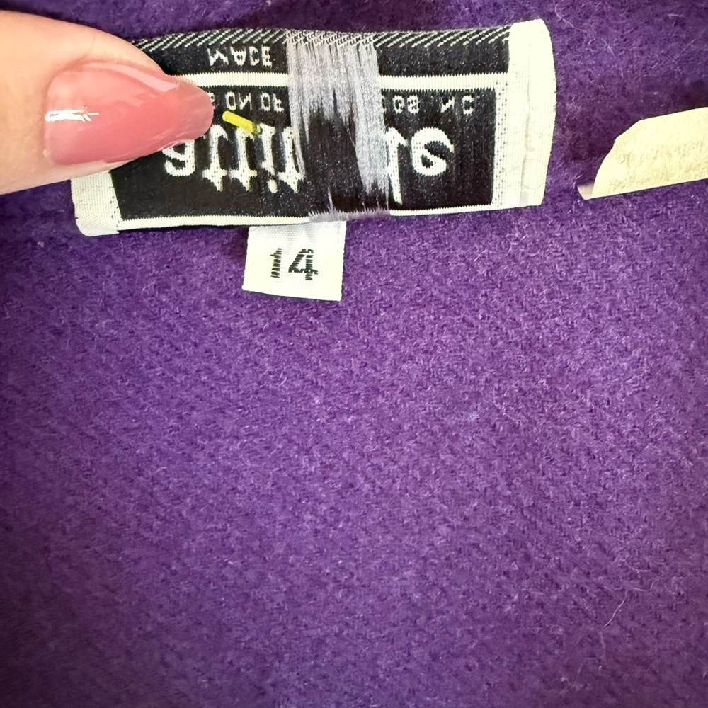 Vintage Purple Wool Coat - Picture 6 of 6